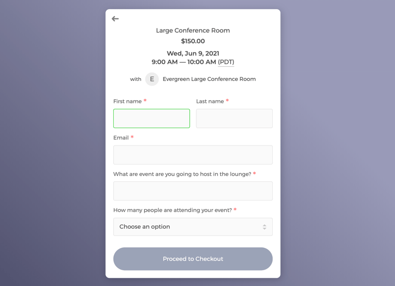 Set up a customized resource booking flow on CozyCal