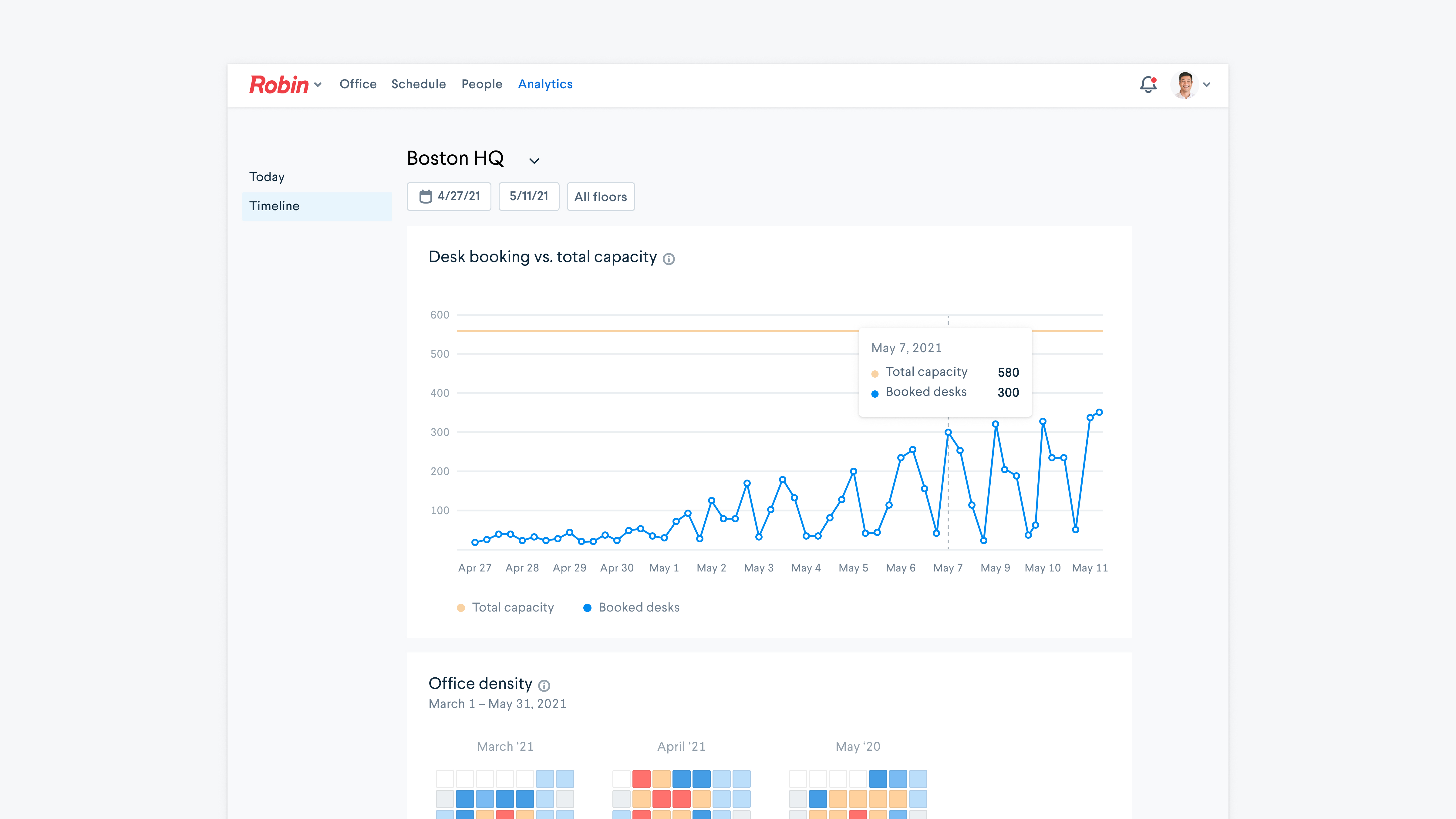 Robin coworking space booking software
