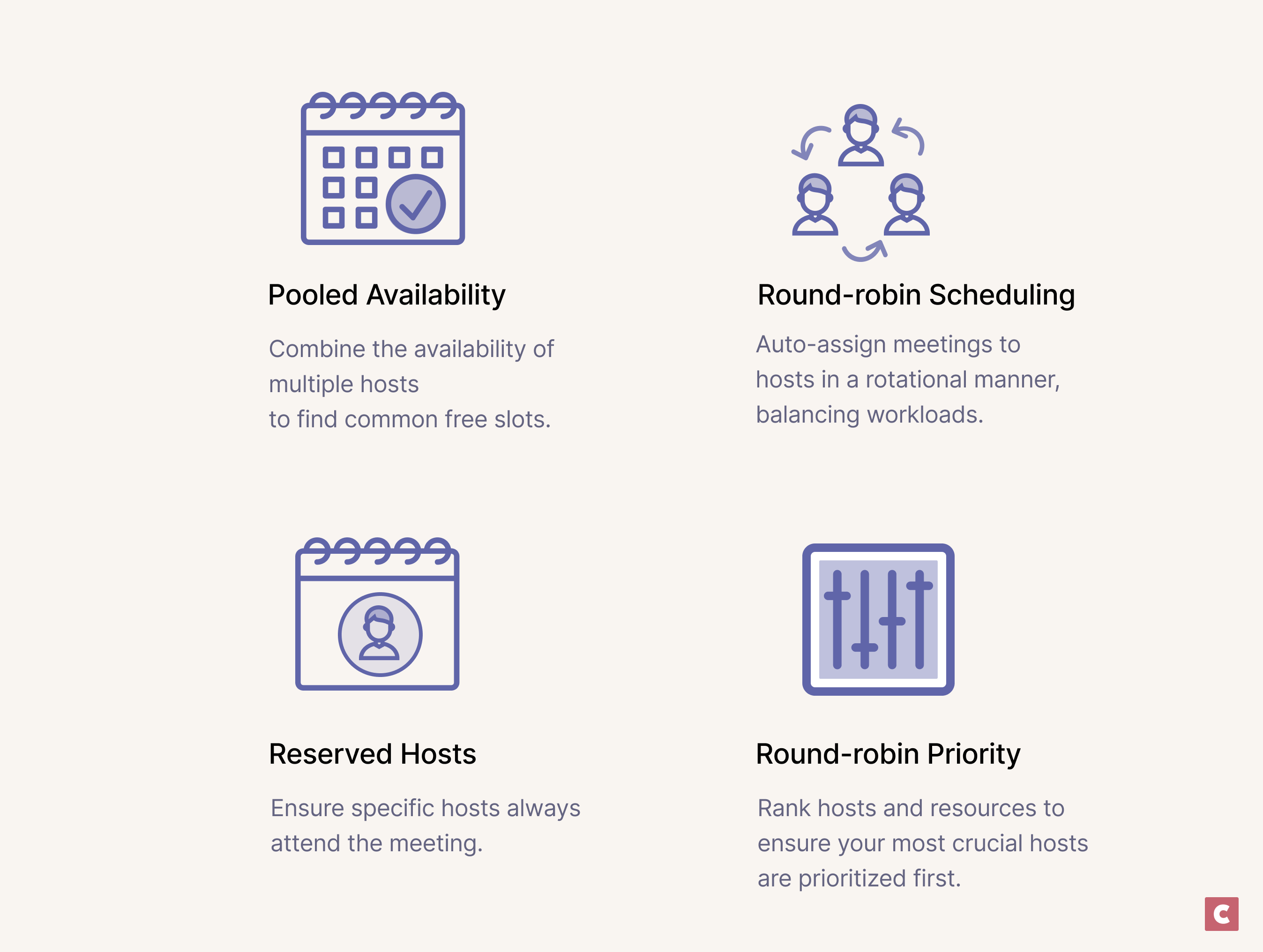 CozyCal is a hybrid appointment and room scheduling tool