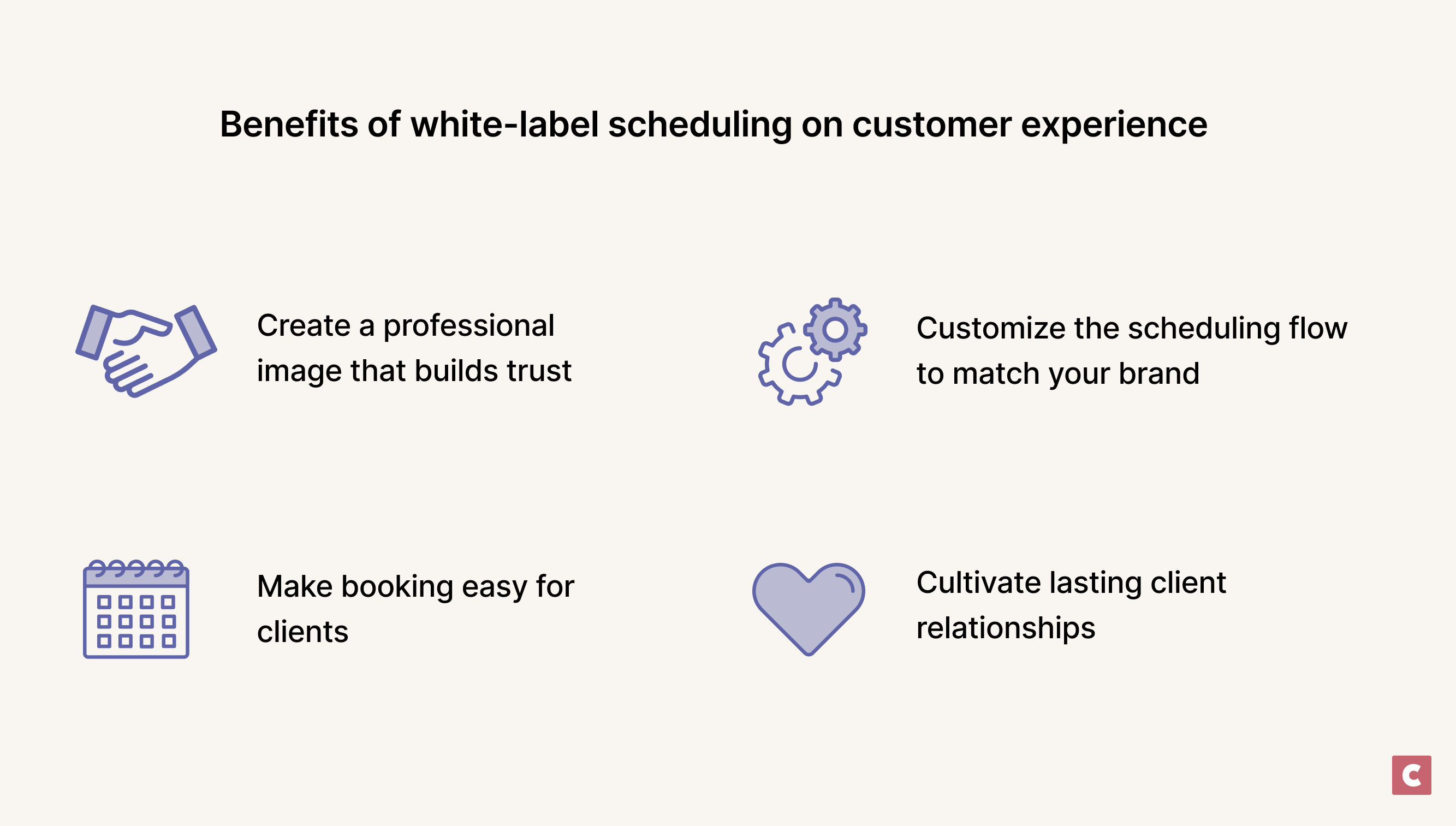 Benefits of white-label scheduling on customer experience