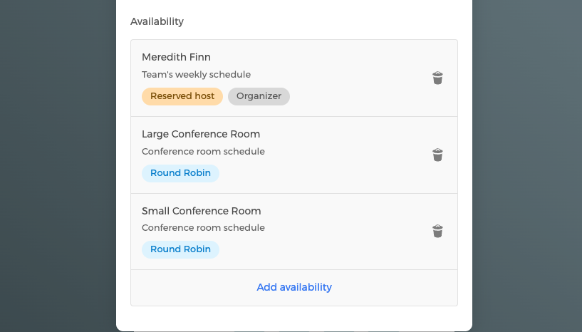 Host and resource round robin scheduling