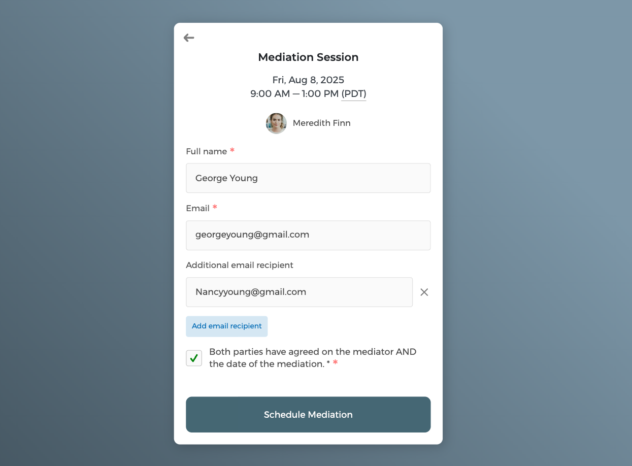 Collect key information through CozyCal's customizable intake forms